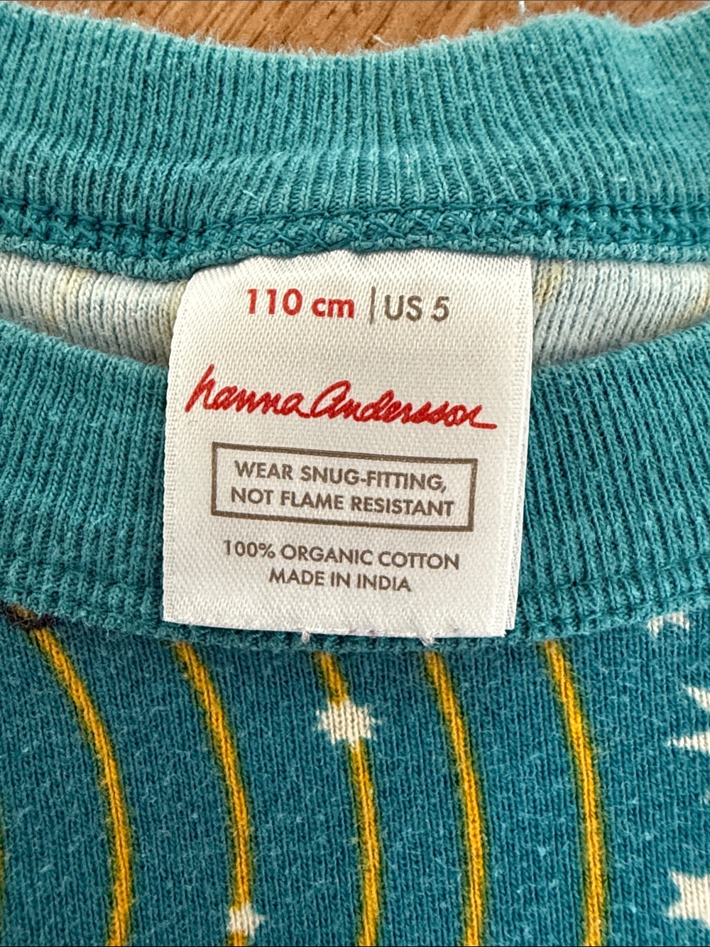 Hanna Andersson Kids' Teal Solar System Pajama Set - Picture 2 of 4